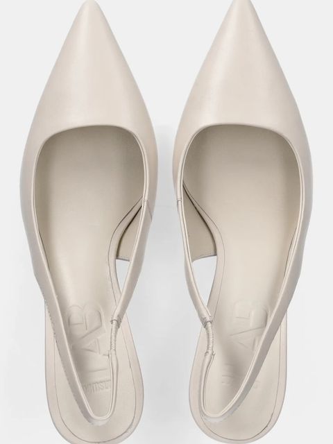 Answear.LAB szpilki skórzane kolor biały