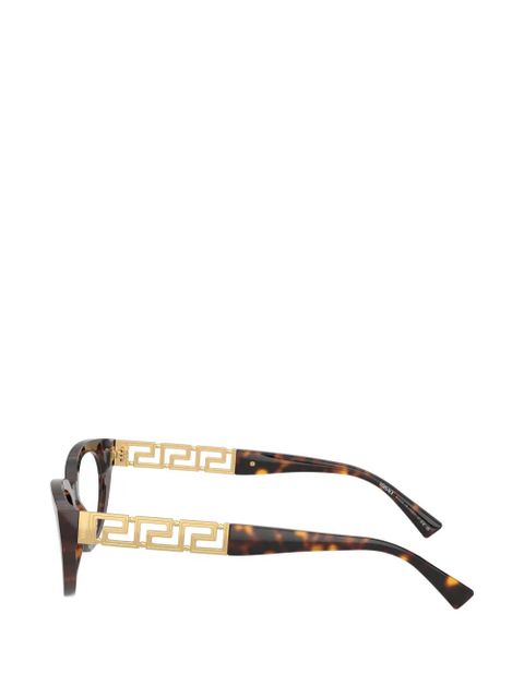 Versace Eyewear cat-eye glasses - Brown