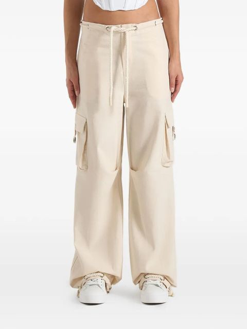 Manière De Voir Rosa rope cargo pants - Neutrals