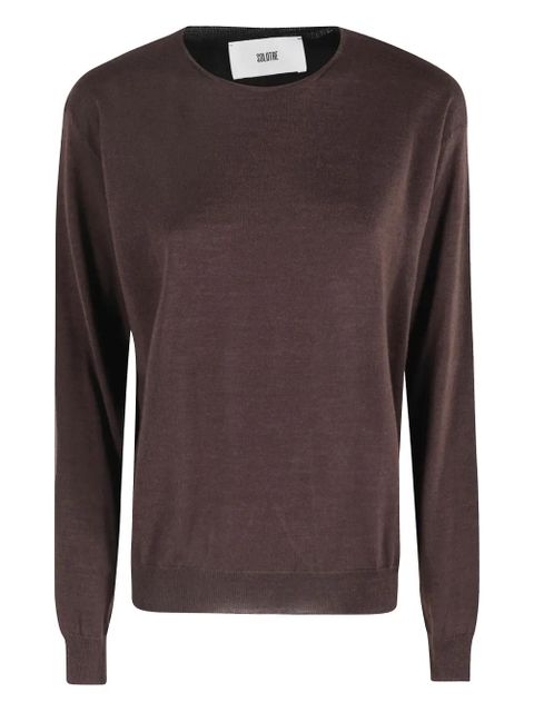 SOLOTRE colour-block sweater - Brown - zdjęcie produktu nr 1