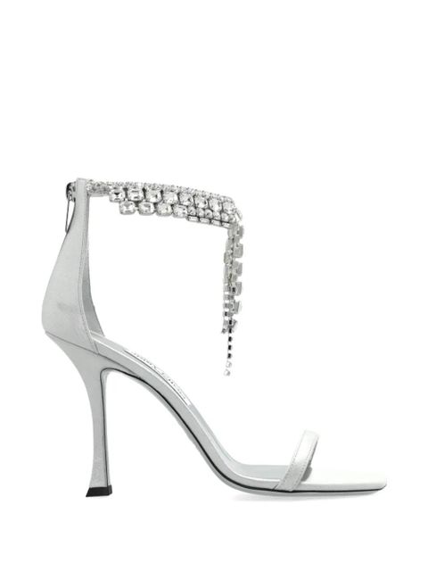 Jimmy Choo Verity crystal-embellished sandals - Silver - zdjęcie produktu nr 1