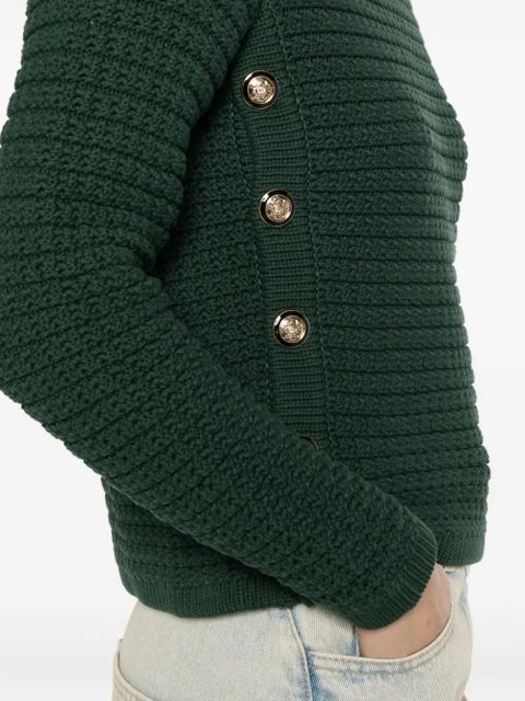 Ba&Sh button-detail round-neck sweater - Green