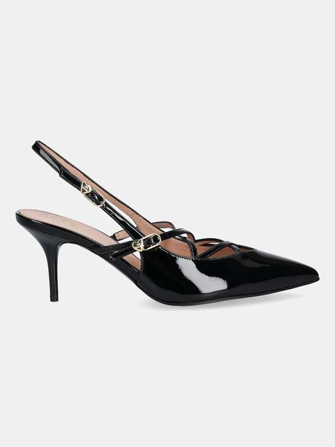 Love Moschino szpilki skórzane kolor czarny JA10287G1NIH0000 - zdjęcie produktu nr 2