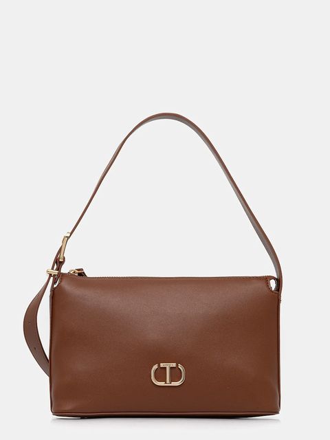 Twinset torebka kolor brązowy 252TB7023 - zdjęcie produktu nr 1