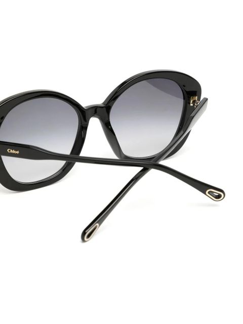 Chloé Eyewear oversized round sunglasses - Black