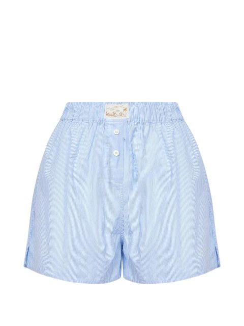 MC2 Saint Barth striped-pattern shorts - Blue - zdjęcie produktu nr 1