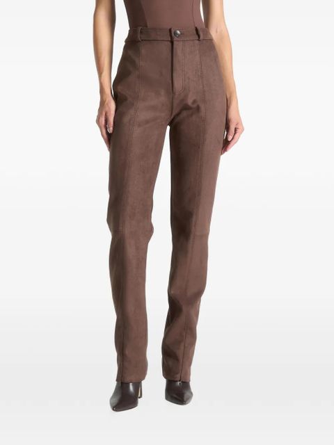 Manière De Voir zipped-cuffs trousers - Brown