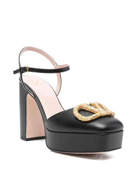 Valentino Garavani 110mm VLogo Signature platform pumps - Black