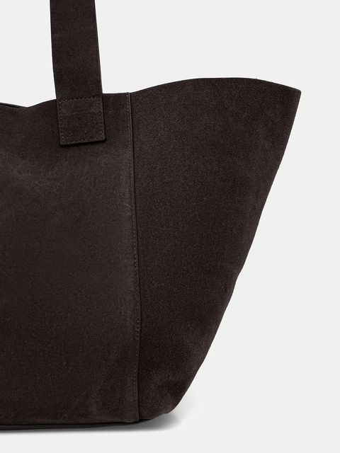 AllSaints torebka zamszowa ALBA - zdjęcie produktu nr 2