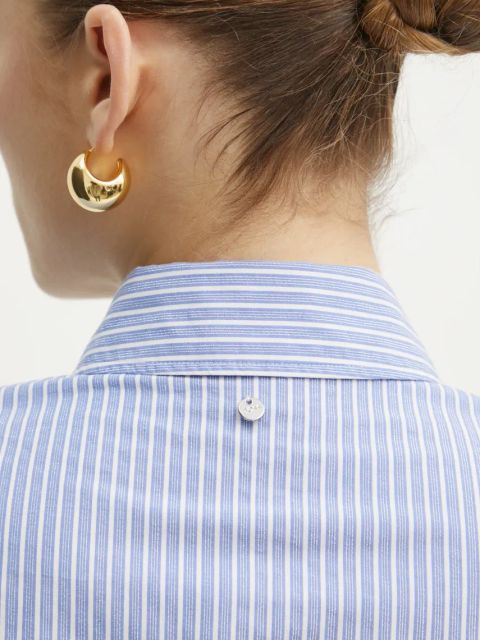 BOSS Orange koszula damska kolor niebieski regular z kołnierzykiem klasycznym 50531064