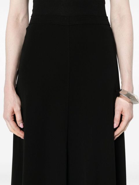 TOTEME high-waisted midi skirt - Black