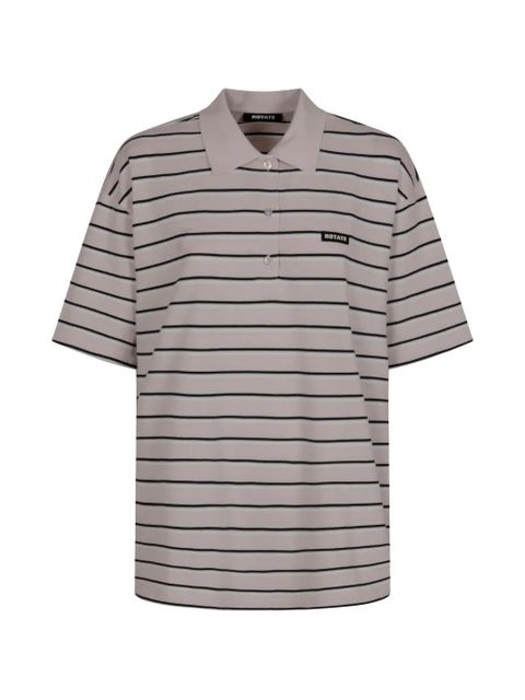 ROTATE BIRGER CHRISTENSEN striped logo T-shirt - Neutrals - zdjęcie produktu nr 1