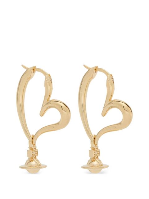 Vivienne Westwood Emily heart-hoop earrings - Gold - zdjęcie produktu nr 1