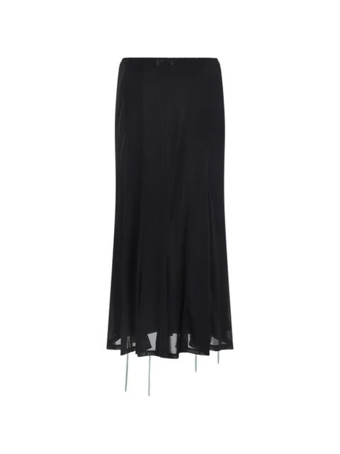 Moschino floral-embellishment midi skirt - Black - zdjęcie produktu nr 2