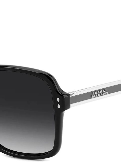 Isabel Marant Eyewear logo-engraved sunglasses - Black