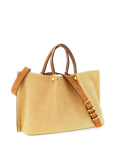 Valentino Garavani medium floral-embroidered tote bag - Neutrals - zdjęcie produktu nr 2