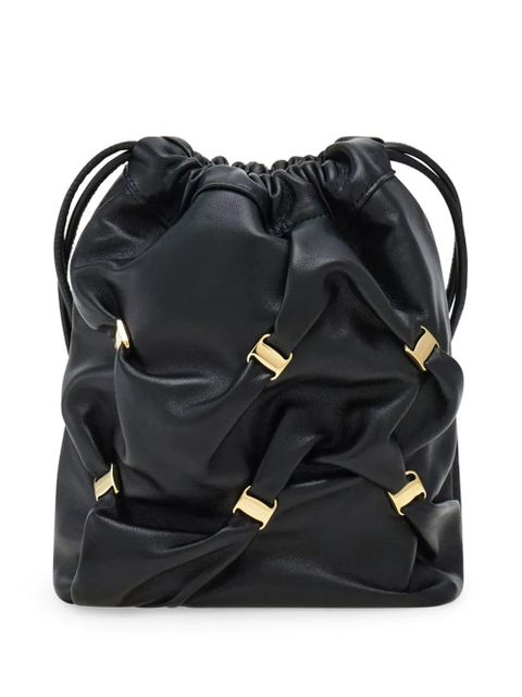 Ferragamo mini leather bucket bag - Black