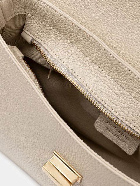 Answear.LAB torebka skórzana kolor beżowy