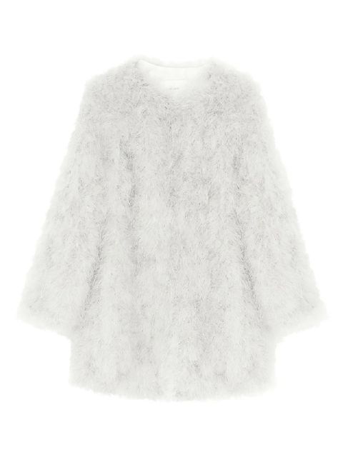 Yves Salomon round-neck feather jacket - White - zdjęcie produktu nr 1