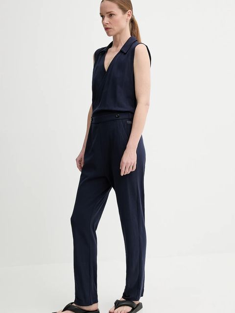 G-Star kombinezon bawełniany kolor granatowy bawełniany z kołnierzykiemm D26093-C336 - zdjęcie produktu nr 2