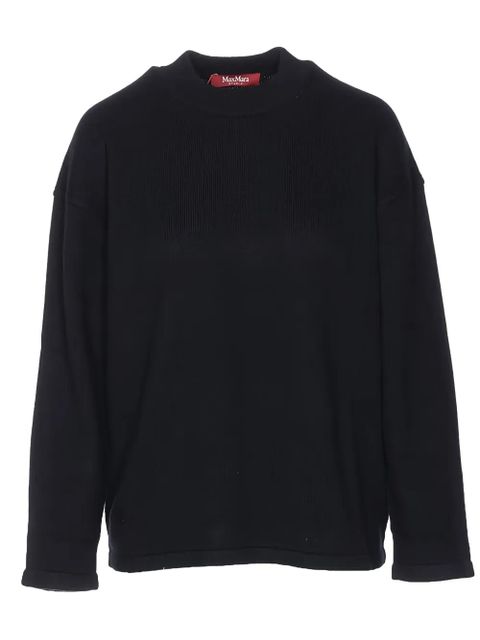 Max Mara Pisano ribbed hem sweater - Black - zdjęcie produktu nr 2