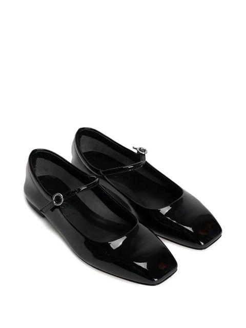 Aeyde leather buckle-fastening ballet flats - Black - zdjęcie produktu nr 2