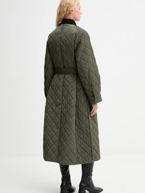 Weekend Max Mara kurtka COCCOLE kolor zielony przejściowa oversize 2525496092600