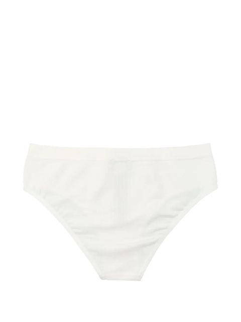 MM6 Maison Margiela logo-patch brief - White - zdjęcie produktu nr 2