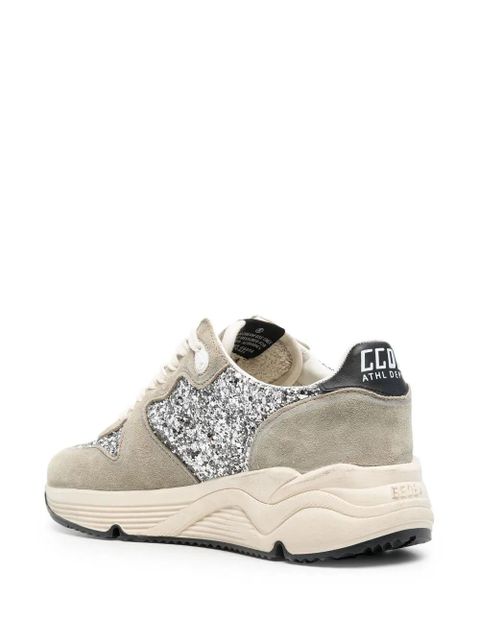 Golden Goose Running Sole glitter-embellished sneakers - Grey