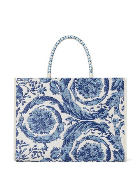 Versace large Barocco Athena tote bag - Blue - zdjęcie produktu nr 2