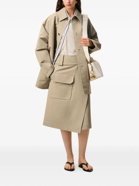 AMI Paris cotton wrap skirt - Neutrals - zdjęcie produktu nr 2