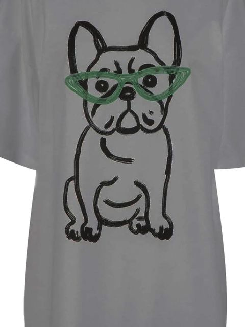 TWINSET bulldog-printed T-shirt - White - zdjęcie produktu nr 2