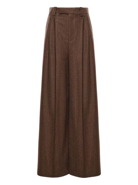 Loro Piana Timon pleated trousers - Brown - zdjęcie produktu nr 1