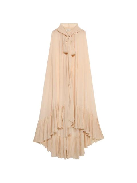 Blumarine hooded cape dress - Neutrals - zdjęcie produktu nr 1