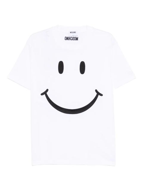 Moschino smiley-print cotton T-shirt - White - zdjęcie produktu nr 1