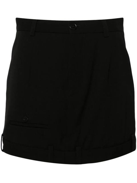 Balenciaga deconstructed wool miniskirt - Black - zdjęcie produktu nr 1