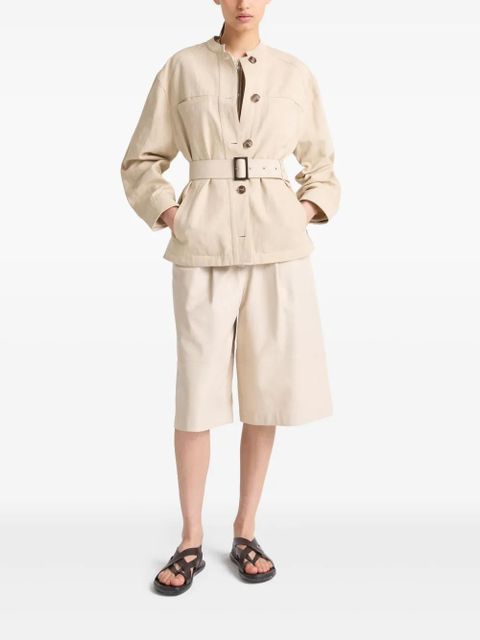 Yves Salomon belted jacket - Brown - zdjęcie produktu nr 2