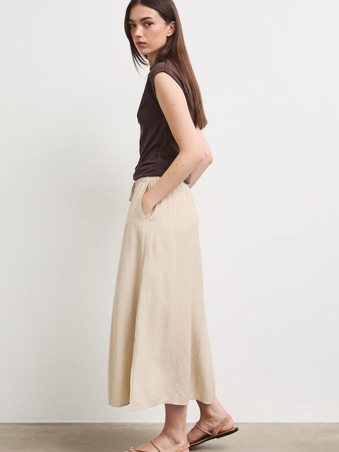 Medicine spódnica trapezowa z wiskozą - zdjęcie produktu nr 2