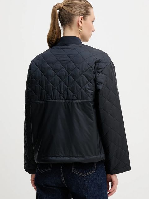 Barbour kurtka Wetherby kolor granatowy przejściowa oversize LQU1884 - zdjęcie produktu nr 2