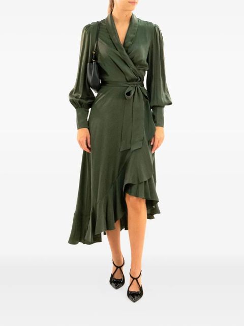ZIMMERMANN ruffled wrap dress - Green - zdjęcie produktu nr 2