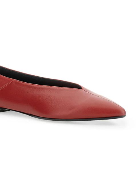 Aeyde Moa pointed-toe ballet flats - Red
