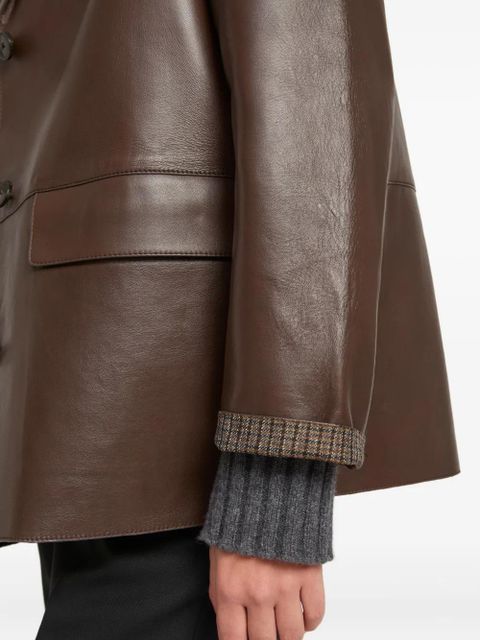 Yves Salomon leather jacket - Brown