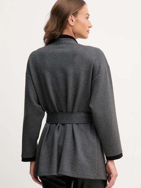 Joseph Ribkoff legginsy lounge z domieszką wełny damski kolor szary 253223