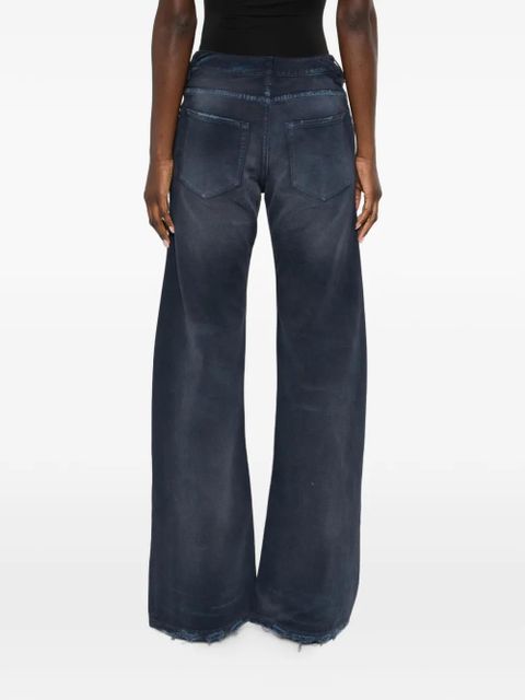 Balenciaga frayed denim jeans - Blue