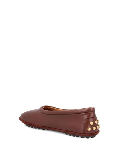 Tod's leather ballet flats - Brown
