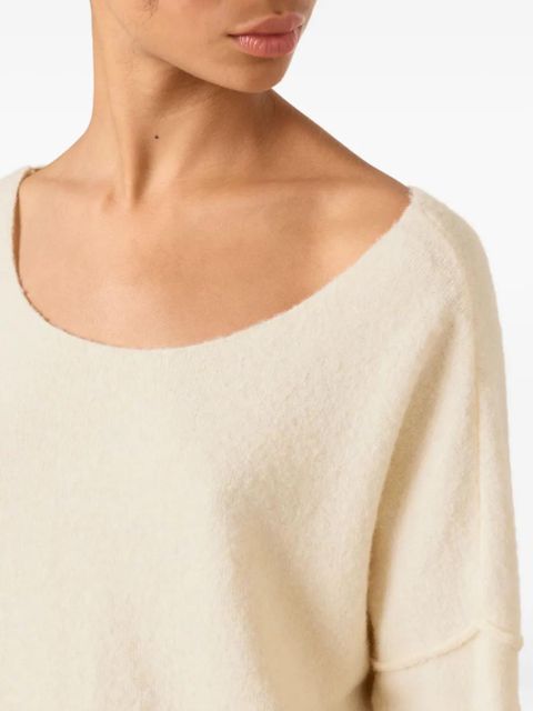 American Vintage Damsville boat-neck ribbed sweater - Neutrals