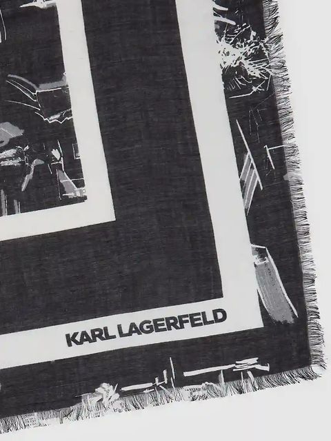 Karl Lagerfeld chusta z jedwabiem K/SKETCH