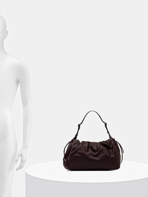 Marella torebka skórzana kolor bordowy 2523519057200