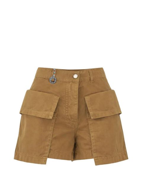 PINKO flap-pocket shorts - Brown - zdjęcie produktu nr 1