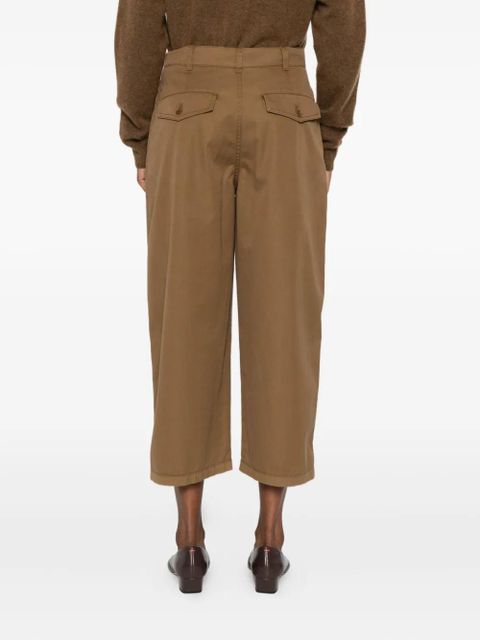 The Row cropped trousers - Brown